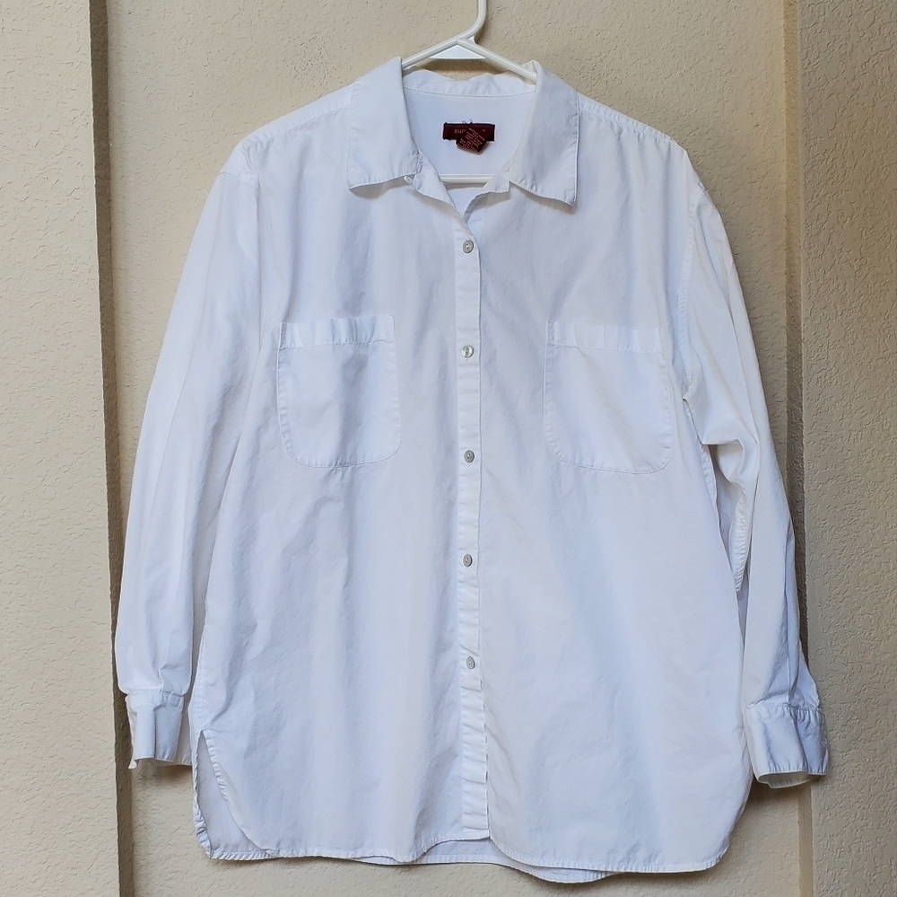 Sundance Women's Basic White Shirt. Size L